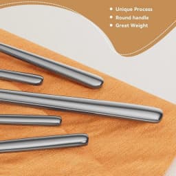 Oval 20Piece Silverware Set Forged Stainless Steel Flatware Set with European Design Mirror Polish Modern Cutlery Set Service f