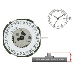 For Miyota Quartz Movement 2115 with Battery Standard 3 Hands/Needles Quartz Watch Mechanism Single Date-wheel 2115 Movement