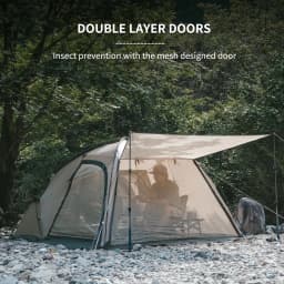 Naturehike Massif Hot Tent with Stove Jack Waterproof Windproof 4 Season Tent 2 Person Cold Weather Winter Tents for Camping