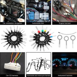 New 100 PCS Car Terminal Removal Repair Tools Electrical Wiring Crimp Connector Pin Extractor Kit Keys Automotive Plug Pullers