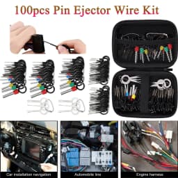New 100 PCS Car Terminal Removal Repair Tools Electrical Wiring Crimp Connector Pin Extractor Kit Keys Automotive Plug Pullers