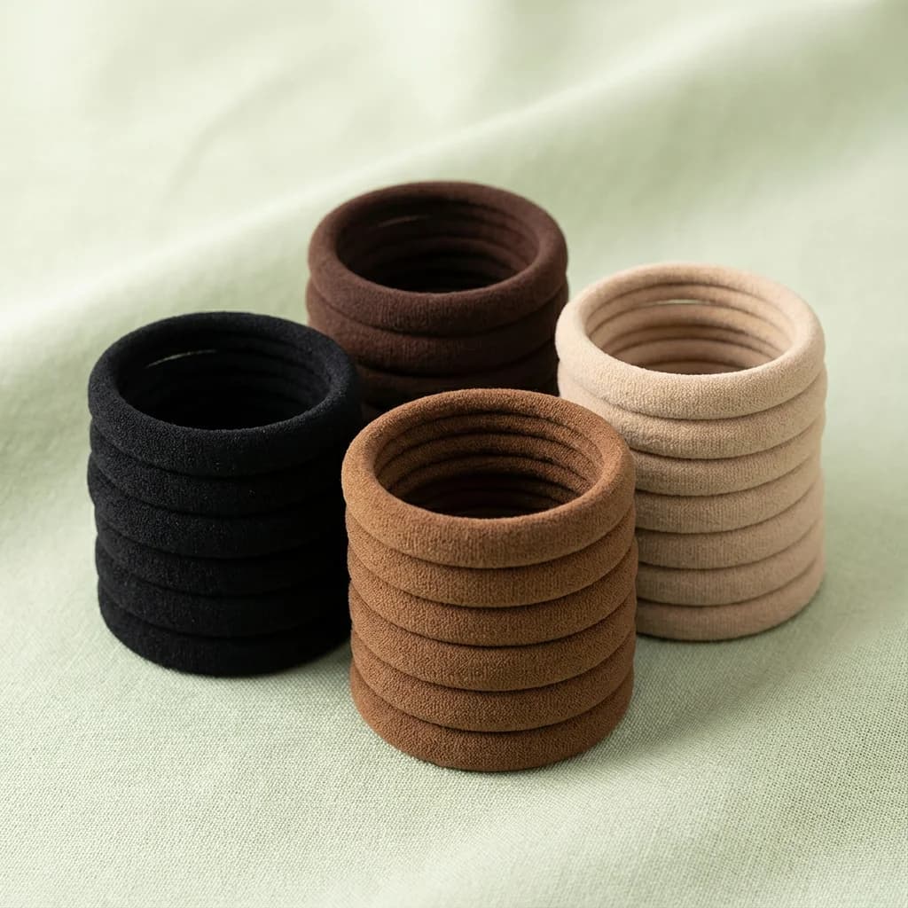 50-Pack Minimalist Hair Bands - Versatile for Daily Chic, Simple & Elegant Look, 50PCS