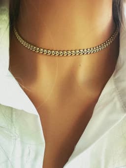 1PC A Women's Stainless Steel Chain Necklace With A Horseshoe Style Buckle, Exquisite and unique Horseshoe Necklace,For Daily W