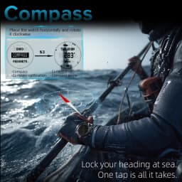 NORTH EDGE APACHE-D Men Free Dive Digital Watch Outdoor Sports Swimming Waterproof 100M Altitude Barometer Compass Wristwatches