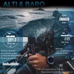 NORTH EDGE APACHE-D Men Free Dive Digital Watch Outdoor Sports Swimming Waterproof 100M Altitude Barometer Compass Wristwatches