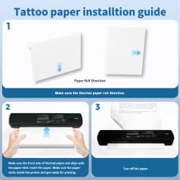 Portable Printer Wireless A4 C80 300DPI Inkless Thermal BT USB Connect Lightweight 1500mAn For Android IOS for Travel Work Home