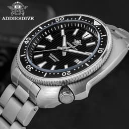 ADDIESDIVE Hot Men's Business Quartz Watch 200m Waterproof Ceramic Bezel BGW9 Super Luminous Luxury Men's Stainless Steel Watch