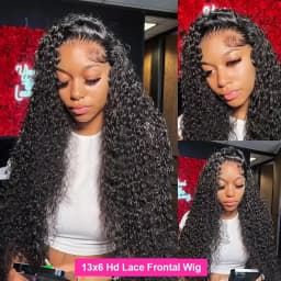 13x4 13x6 HD Lace Deep Curly Wave Frontal Wig Brazilian Jerrly Curly Lace Front Human Hair Wigs For Women 250% Density Hair Wigs