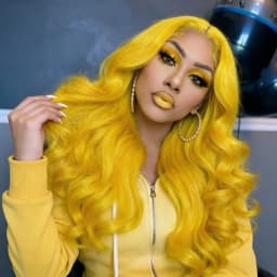 Light Yellow 13x4 HD Lace Frontal Wig Human Hair Body Wave Transparent Lace Wig Yellow Colored Human Hair Wigs 200% for Women