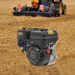 7.5HP 4-Stroke Horizontal Shaft Engine, Heavy Duty Cast Iron and Aluminum Construction for Generator Water Pump