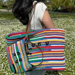 Shoulder Bags Designer Rai Weave Hobo Beach Summer School Handbag Shoulder Travel Handbags Large Capacity muis bag
