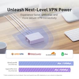 GL.iNet GL-MT5000 (Brume 3) Wired VPN Security Gateway, NO Wi-Fi, for Home Office and Remote Work High-Speed Up to 1100 Mbps hardware-accelerated VPN, 3x2.5GbE ports with multi-WAN failover, VPN obfuscation, OpenWrt with 1GB DDR4,DPI Security