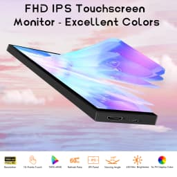 8.8-inch Chassis Secondary Screen 1920*480 Long-shaped LCD Touch Screen with Built-in Stand, AIDA64 Touch Version