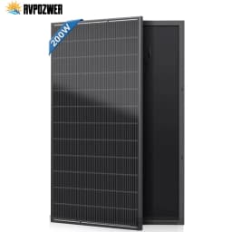 RVPOZWER 200W/400W/800W Solar Panels 18BB N-Type Mono Cells 25.5% High Efficiency PV Power for Home RV Charge Outdoor Off-Grid