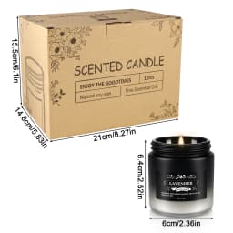 12 Pieces of Gradient Black and White Scented Candles, High-Quality Soy Wax Scented Candles as Gifts, Suitable for Men and Women