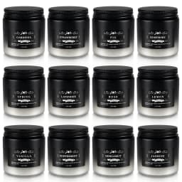 12 Pieces of Gradient Black and White Scented Candles, High-Quality Soy Wax Scented Candles as Gifts, Suitable for Men and Women