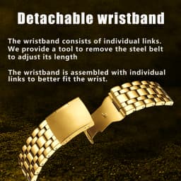 YaLaLuSi Men's Fashion Sport Waterproof Watch Luxury Gold Strap Multifunction Chronograph Wristwatch Free Shipping