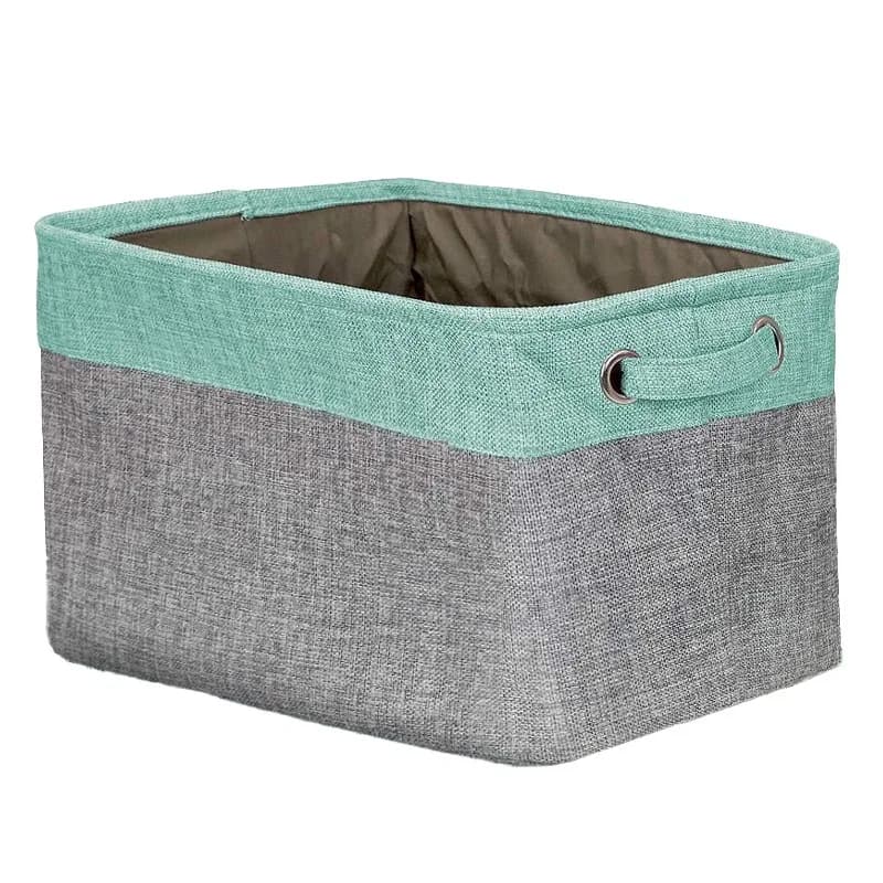 Cubby Storage Organizer, 15-Inch Collapsible Bins with Dual Handles for Home and Office Shelves