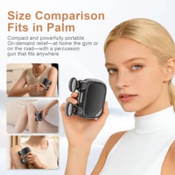 Leercon High Frequency Vibration Fascia Gun Portable Electric Massage Gun Mini Body Massage Gun Muscle Relaxation Fascia masajeador,Best Gift for Women Men