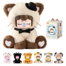 Rolife Plush Blind Box Nanci's Tea Time Kitties Action Figure Collectible Plush Doll Toys Surprise Box Gift for Kids Friends