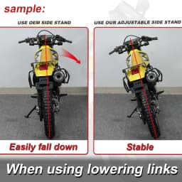 Kick Side Stand Sikestand Parking Bracket Motorcycle Adjustable Kickstand YZF-R6 2006-2022 2023 YZF-R6 RACE 2024-2025 For Yamaha