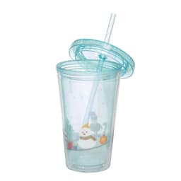 Christmas Acrylic Tumbler With Straw 16oz - 2 Pack