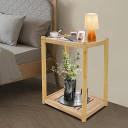 Printer Stand 50*30*68cm Mobile Printer Table 20kg Load Capacity Under Desk Printer Cart for Bathrooms/Hallways/Bedrooms/Offices