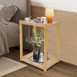 Printer Stand 50*30*68cm Mobile Printer Table 20kg Load Capacity Under Desk Printer Cart for Bathrooms/Hallways/Bedrooms/Offices