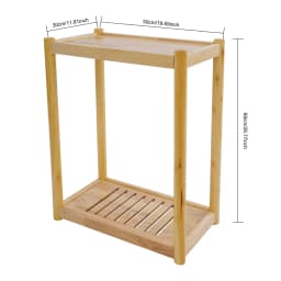 Printer Stand 50*30*68cm Mobile Printer Table 20kg Load Capacity Under Desk Printer Cart for Bathrooms/Hallways/Bedrooms/Offices