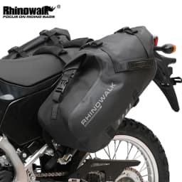 Rhinowalk 2 Pcs Motorcycle Saddle Side Pannier Bag 18L/28L/48L Waterproof Universal Motorbike Riding Luggage Storage Travel Bag
