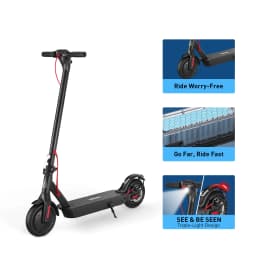 Hiboy KS4 Pro Electric Scooter 500W Powerful Motor, 10" Honeycomb Tires, Up to 25 Miles, 19 MPH Max Speed, Foldable for Easy Storage, Adults Favorite, Hiboy Smart App Control, LED Lights, Lightweight Design, Ideal for City Commuting & Off-Road Adventure