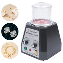 2000-3500 RPM Magnetic Polishing Machine 4 Speed Magnetic Tumbling Machine for Jewelry Metal Parts for Gold Silver Steel