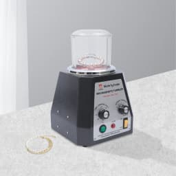 2000-3500 RPM Magnetic Polishing Machine 4 Speed Magnetic Tumbling Machine for Jewelry Metal Parts for Gold Silver Steel