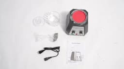 2000-3500 RPM Magnetic Polishing Machine 4 Speed Magnetic Tumbling Machine for Jewelry Metal Parts for Gold Silver Steel