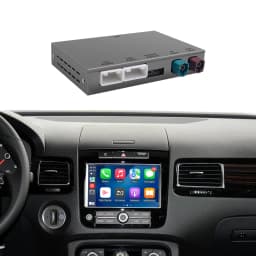 For Volkswagen Touareg RNS850 2010-2018 Wireless CarPlay Interface Android Auto with Voice Control Mirror Link GPS BT Functions