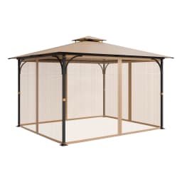 SucceBuy Gazebo Netting Replacement Fit Most 10 x 12 x 7FT Gazebo Curtain 4-Panel Sidewall Mesh Net Canopy Screen (Netting Only)