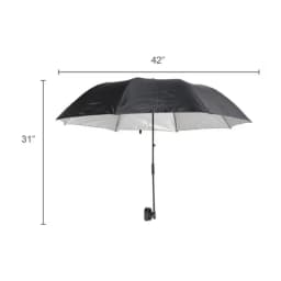 Chair Umbrella with Universal Clamp, Adult, Black