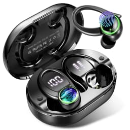 Wireless Earbuds Sports, Bluetooth Headphones 5.3, 4 ENC Noise Cancelling Mic, IP7 Waterproof Headset, 48H Playback.