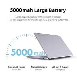 Xiaman 14.1 Inch HD Display Laptop Computer Windows 11 Pro Intel Atom A3950 Laptops Lightweight Notebook PC Office Study Computer