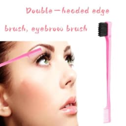 Hair Brush Set for Women and Girls Styling: Pink 4-Piece Three-Row Teasing Comb Edge Brush Rat Tail Comb