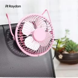1pc USB Powered Desktop Fan, Mini Portable Personal Shaking Head Silent Cooling Fan Suitable for Home, Office, Bedroom, Dormitory, Travel (Black/Blue/Pink)