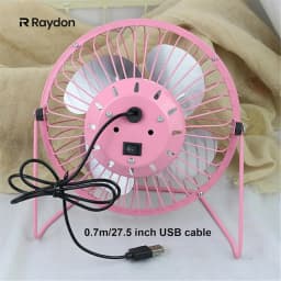 1pc USB Powered Desktop Fan, Mini Portable Personal Shaking Head Silent Cooling Fan Suitable for Home, Office, Bedroom, Dormitory, Travel (Black/Blue/Pink)