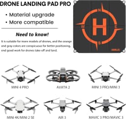 STARTRC Drone Landing Pad, Universal Quickly Foldable Landing Platform for DJI Neo 2/Mini 5 Pro/Mini 4K/Mini 4 Pro/3/Avata 360/2/Air 3S FPV Drone (22-inch/55cm)