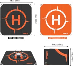 STARTRC Drone Landing Pad, Universal Quickly Foldable Landing Platform for DJI Neo 2/Mini 5 Pro/Mini 4K/Mini 4 Pro/3/Avata 360/2/Air 3S FPV Drone (22-inch/55cm)