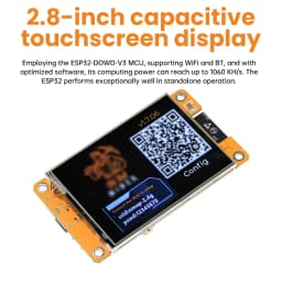 ESP32 OLED Screen Module 1060KH/s 2.8" Touchscreen WIFI&Bluetooth Development Board Visual Interface ESP32-D0WD-V3 for Arduino