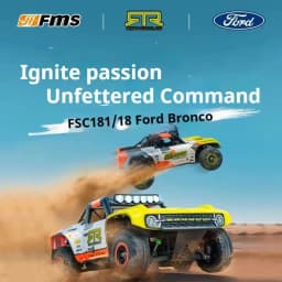 FMS 1/18 Liema Professional Brushless High-Speed Violent Four-Wheel Drive Racing Short Card Off-Road RC Remote Control Car Model