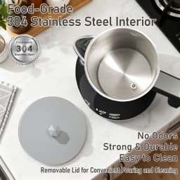 1.25L Electric Kettle Temperature Control, 1200W Fast Boil Electric Tea Kettle, Digital LED Display, 304 Stainless Steel Inner, Auto Shut Off, 2Hour Keep Warm, Hot Water Boiler For Coffee & Tea