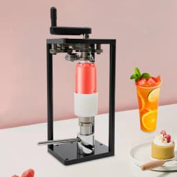 Manual Can Sealer, 10 Pcs/min Aluminum Can Seamer, Stainless Steel Can Sealing Machine For Sealing PET & Aluminum Cans