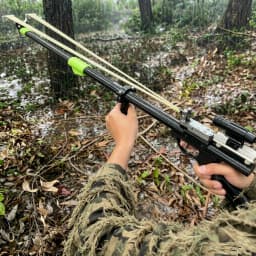 Telescopic Power Slingshot with Trigger Mechanism - Premium Stainless Steel Hunting Ejector, Perfect for Outdoor Camping, Fishing & Precision Target Practice