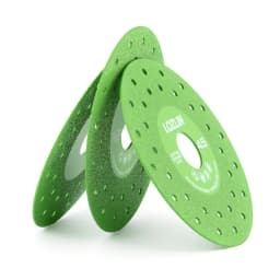LOZLIN 3PCS 115mm Diamond Saw Blades For Cutting And Grinding Tile And Marble, Ceramic, 45 Degree Chamfered Cutting Disc Porous Design, Angle Grinder Tools